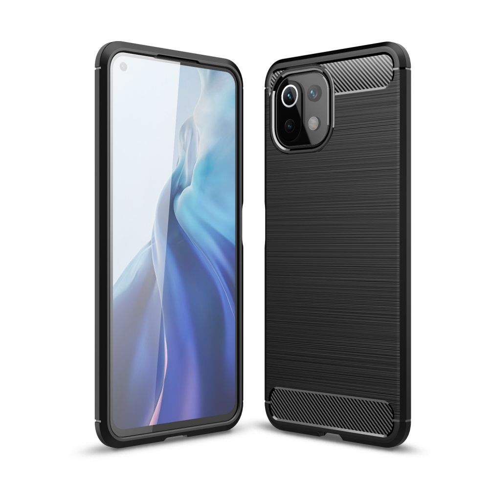 etui Tech-Protect TPU Carbon czarne Xiaomi Mi 11 Lite