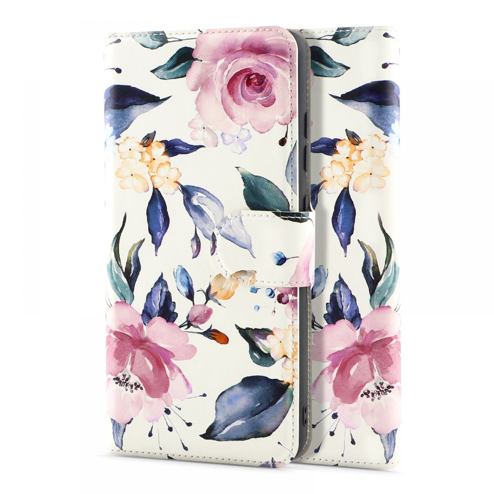 etui z klapk Tech-protect Wallet Floral biae Samsung A52 5G / 2