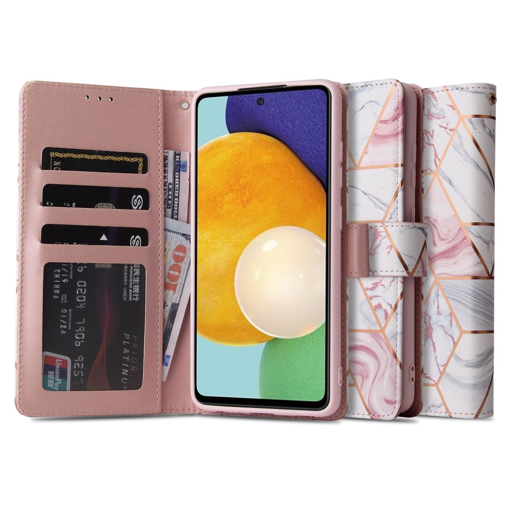 etui z klapk Tech-protect Wallet marble Samsung A52 5G