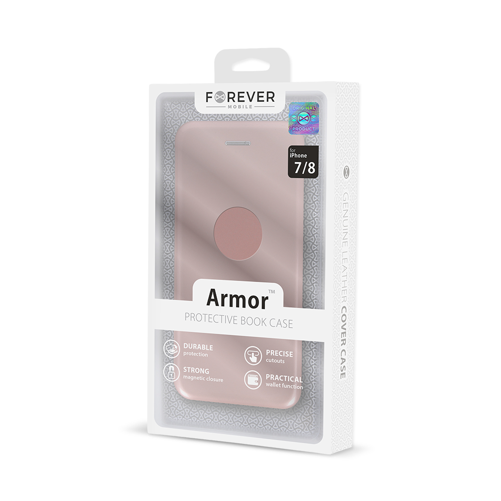 Forever Armor Book Case rowo-zoty Apple iPhone X / 9