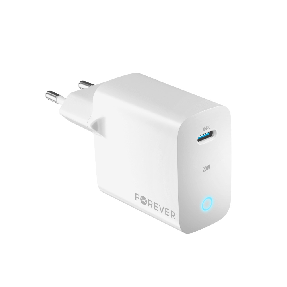 Forever adowarka sieciowa PD QC TC-06-20C 1x USB-C 20W biaa / 4