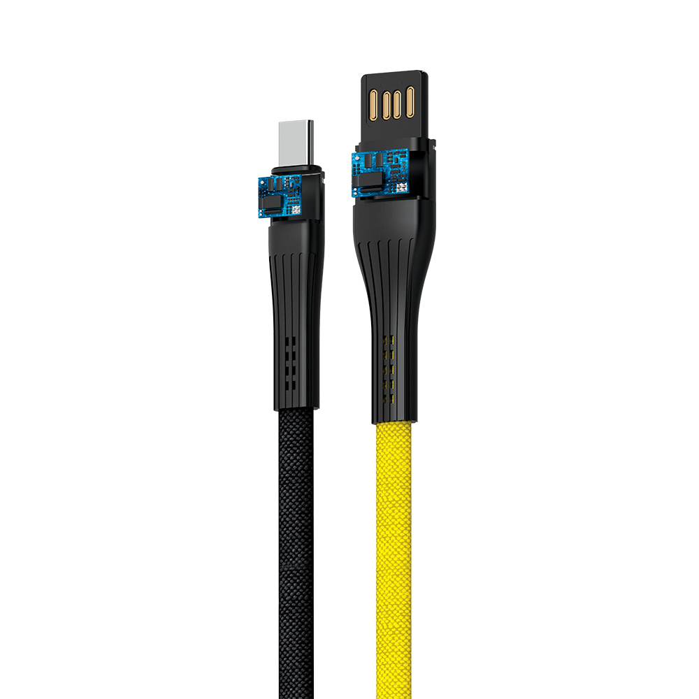 Kabel USB typ-C Extreme 3A 1m czarno-ty Core / 3