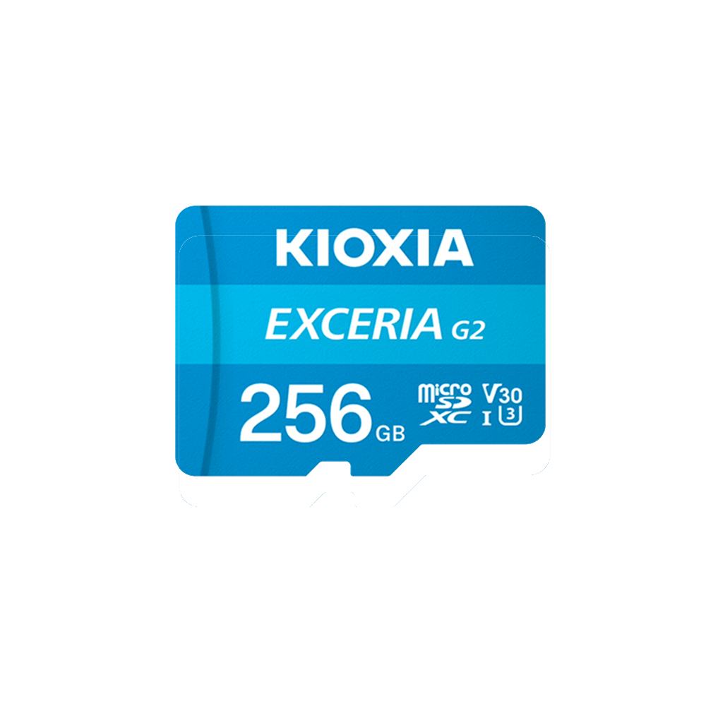 KIOXIA Karta pamici 256GB microSD Exceria (gen 2) UHS I U3 V30 z adapterem