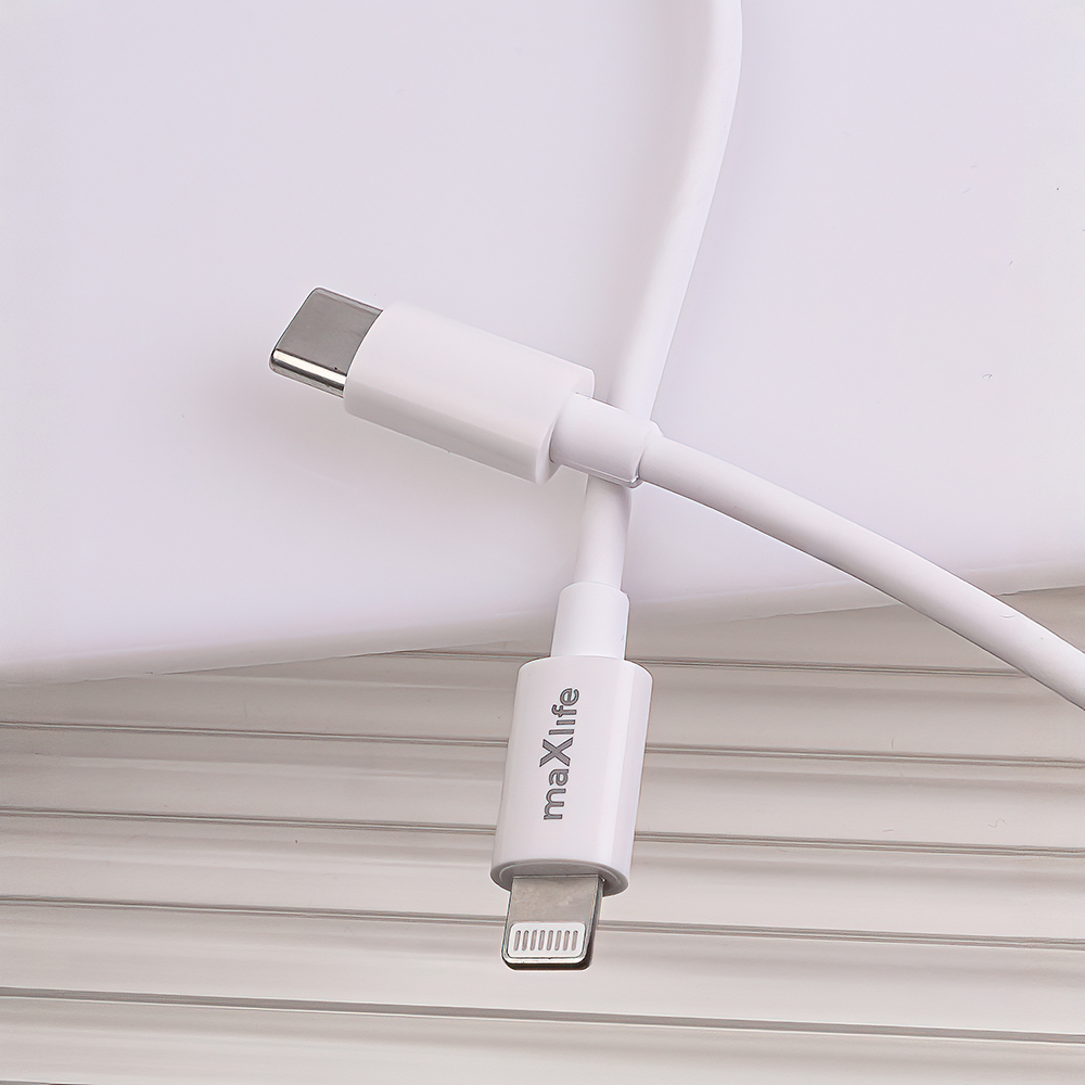 Szybka adowarka 20W z kablem do telefonu Maxlife  2 porty USB i USB-C kabel USB-C - Lightning Huawei Pura 70 Ultra / 7