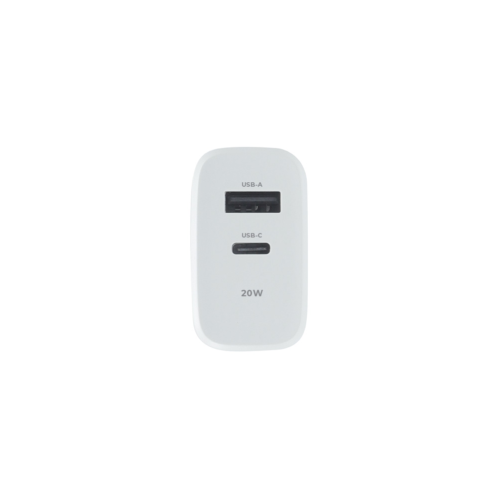 Szybka adowarka do telefonu Maxlife 20W 2 porty USB-A i USB typu C biaa Samsung Galaxy S20 FE 5G / 3