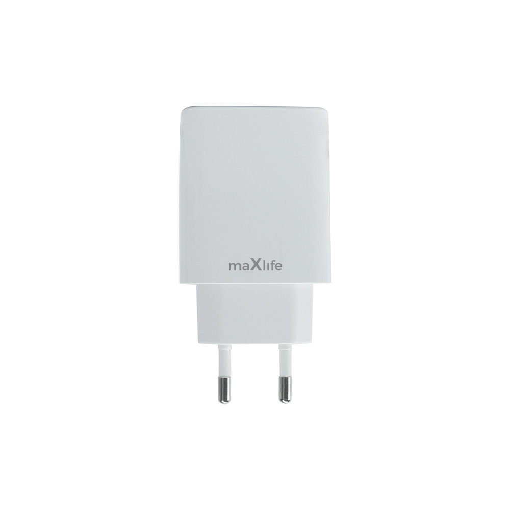 Szybka adowarka do telefonu Maxlife 20W 2 porty USB-A i USB typu C biaa Motorola Edge 50 Neo 5G / 4