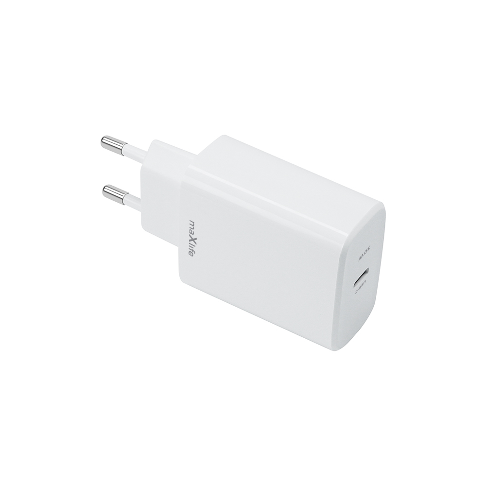 Maxlife adowarka sieciowa PD QC MXTC-10-30C 1x USB-C 30W biaa / 2