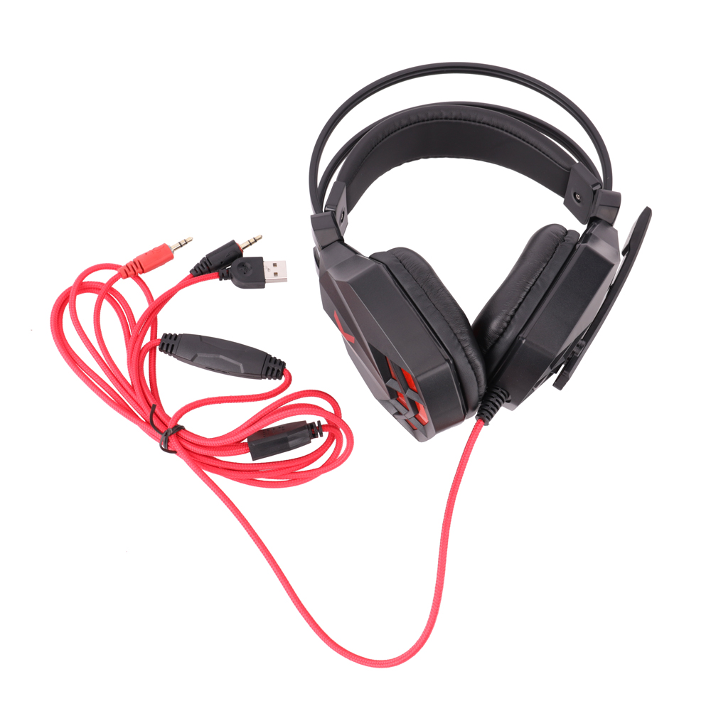 Maxlife suchawki przewodowe Gaming MXGH-200 nauszne jack 3,5 mm czarne