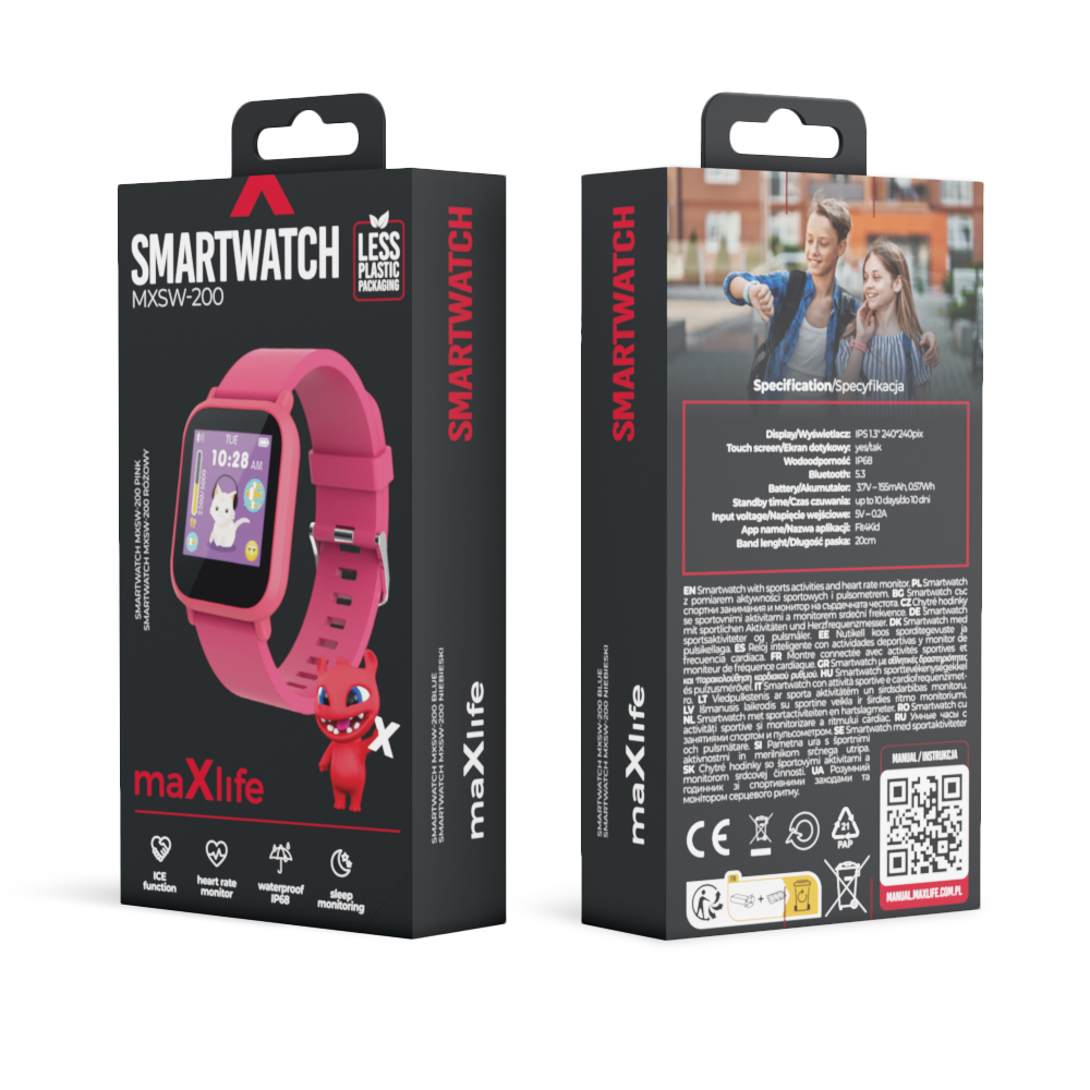 Maxlife smartwatch Kids MXSW-200 rowy / 10