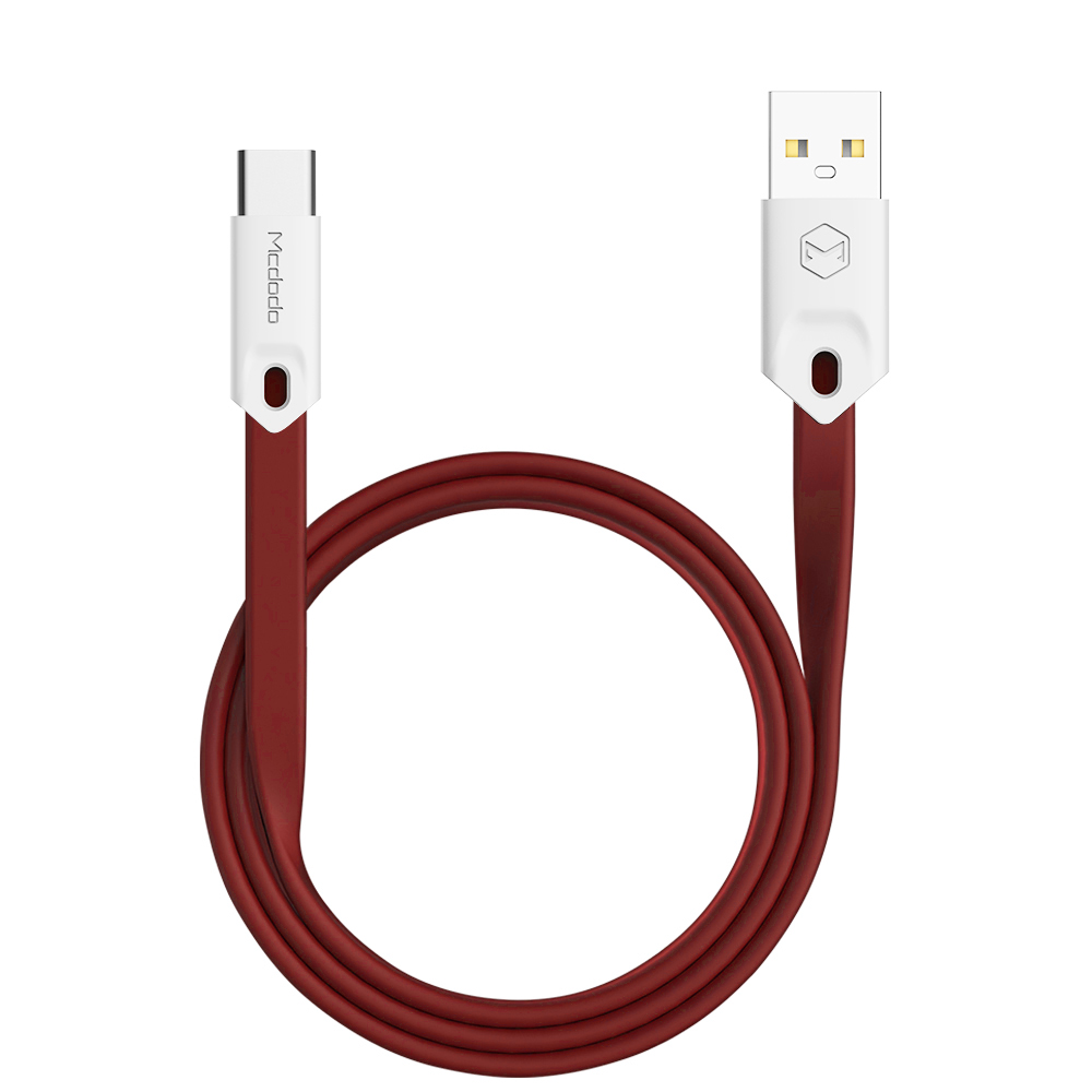 Mcdodo kabel USB Gorgeous typ-C czerwony 1m 2,4A CA-4883