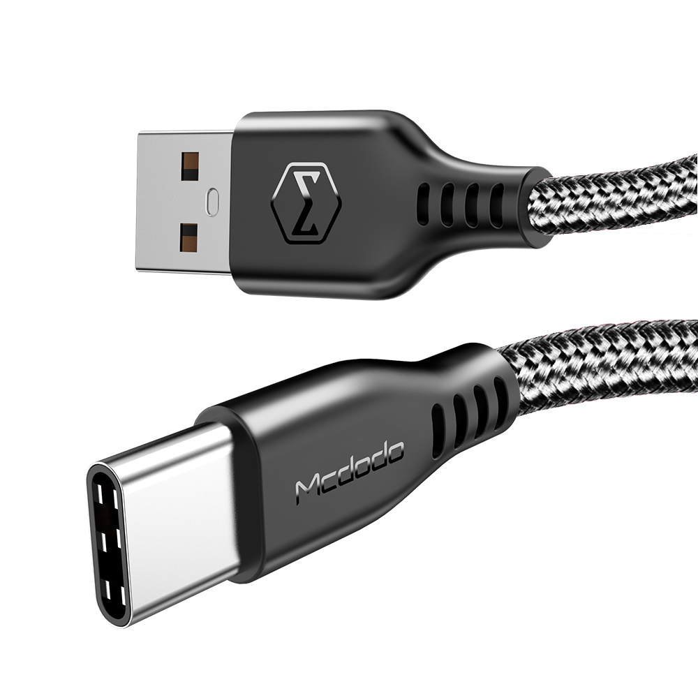 Mcdodo kabel USB Warrior typ-C czarny 1m CA-5170 / 3