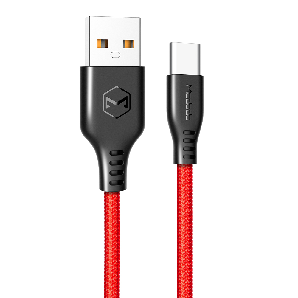 Mcdodo kabel USB Warrior typ-C czerwony 1m CA-5172