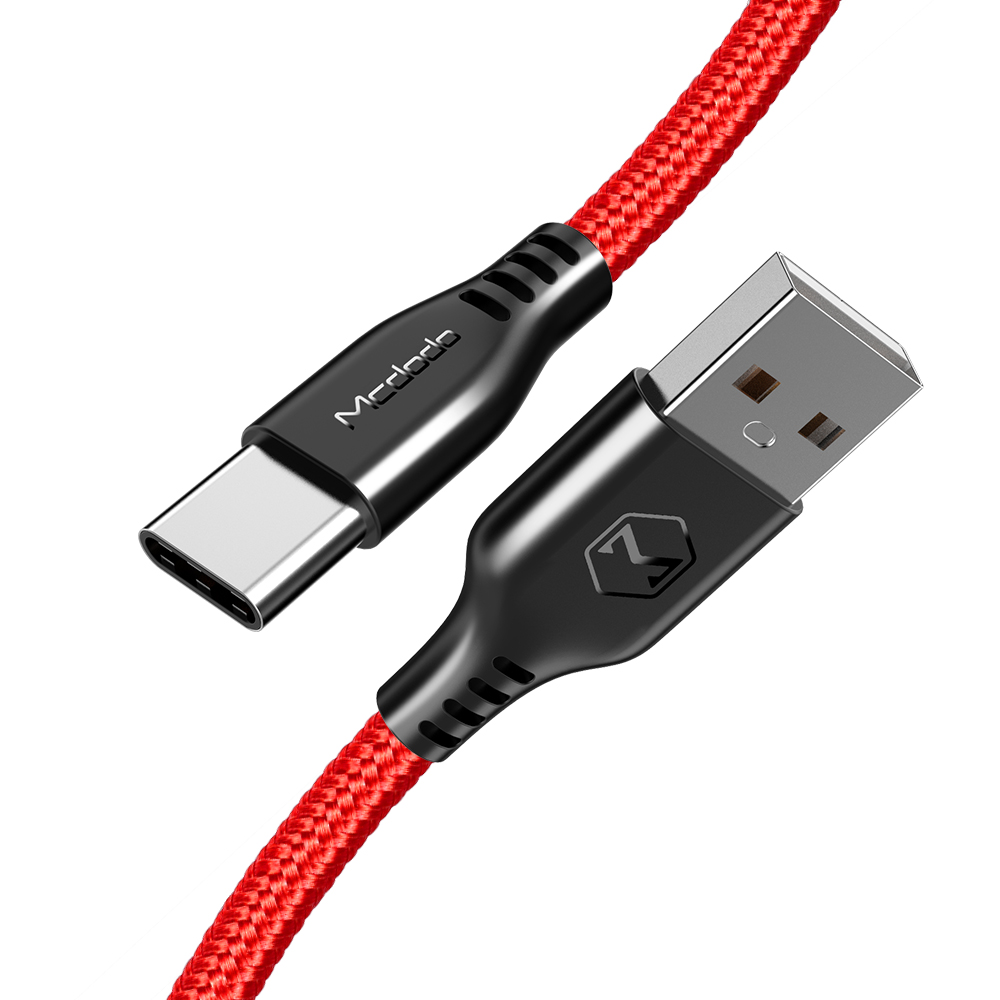 Mcdodo kabel USB Warrior typ-C czerwony 1m CA-5172 / 2