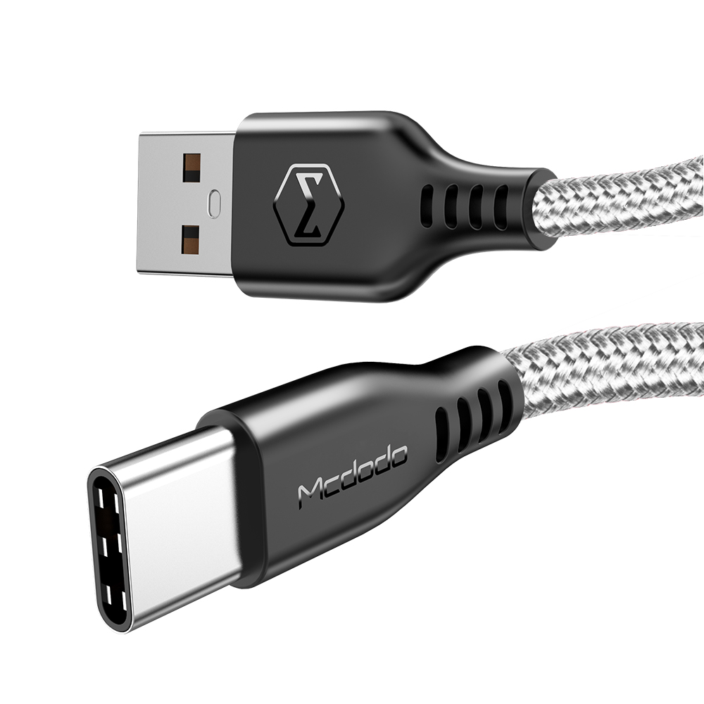 Mcdodo kabel USB Warrior typ-C szary 1m CA-5171 / 3
