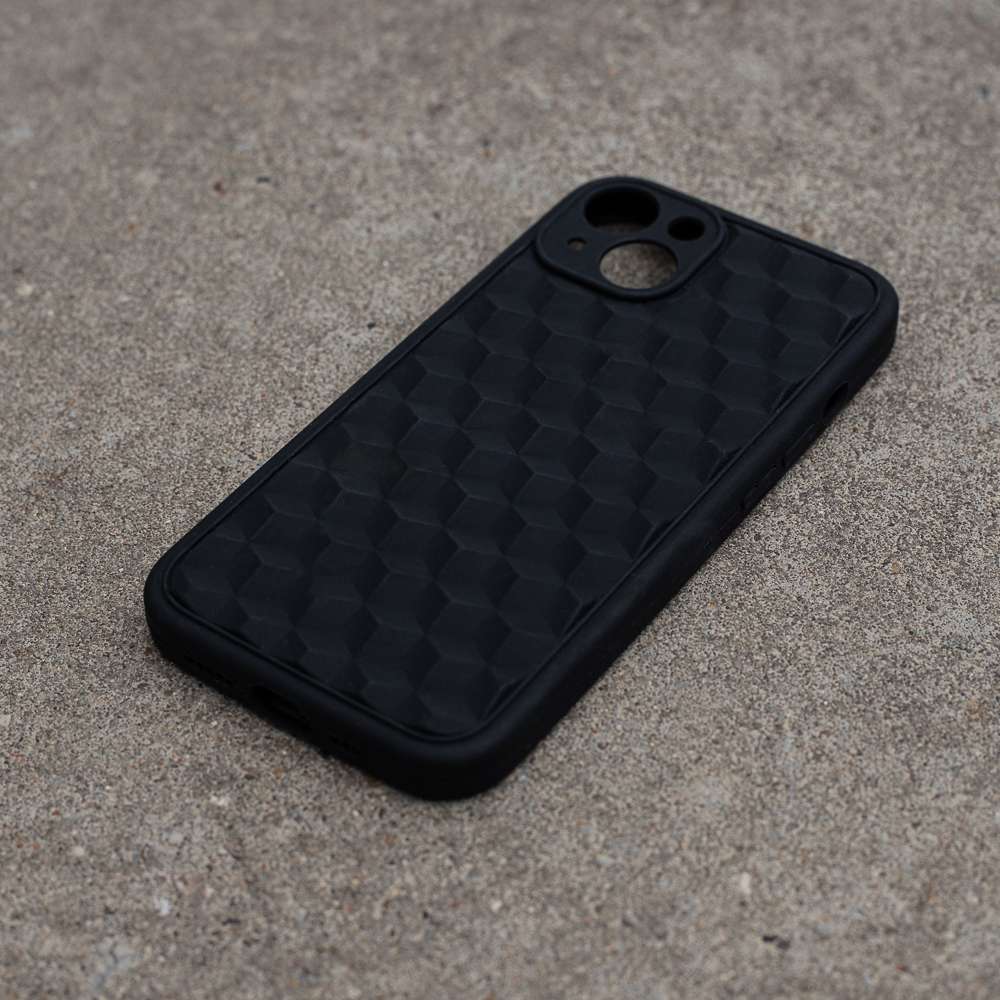Nakadka 3D Cube czarna Apple iPhone SE 2020 / 4