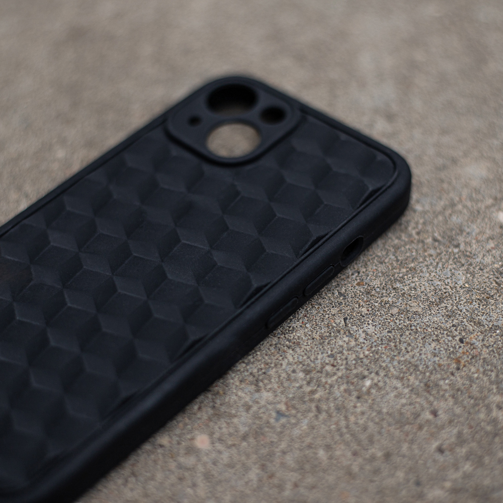 Nakadka 3D Cube czarna Apple iPhone SE 2020 / 5