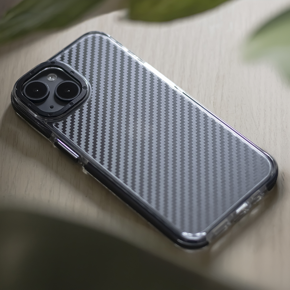 Nakadka Acrylic Carbon czarny Apple iPhone 16 Pro / 8