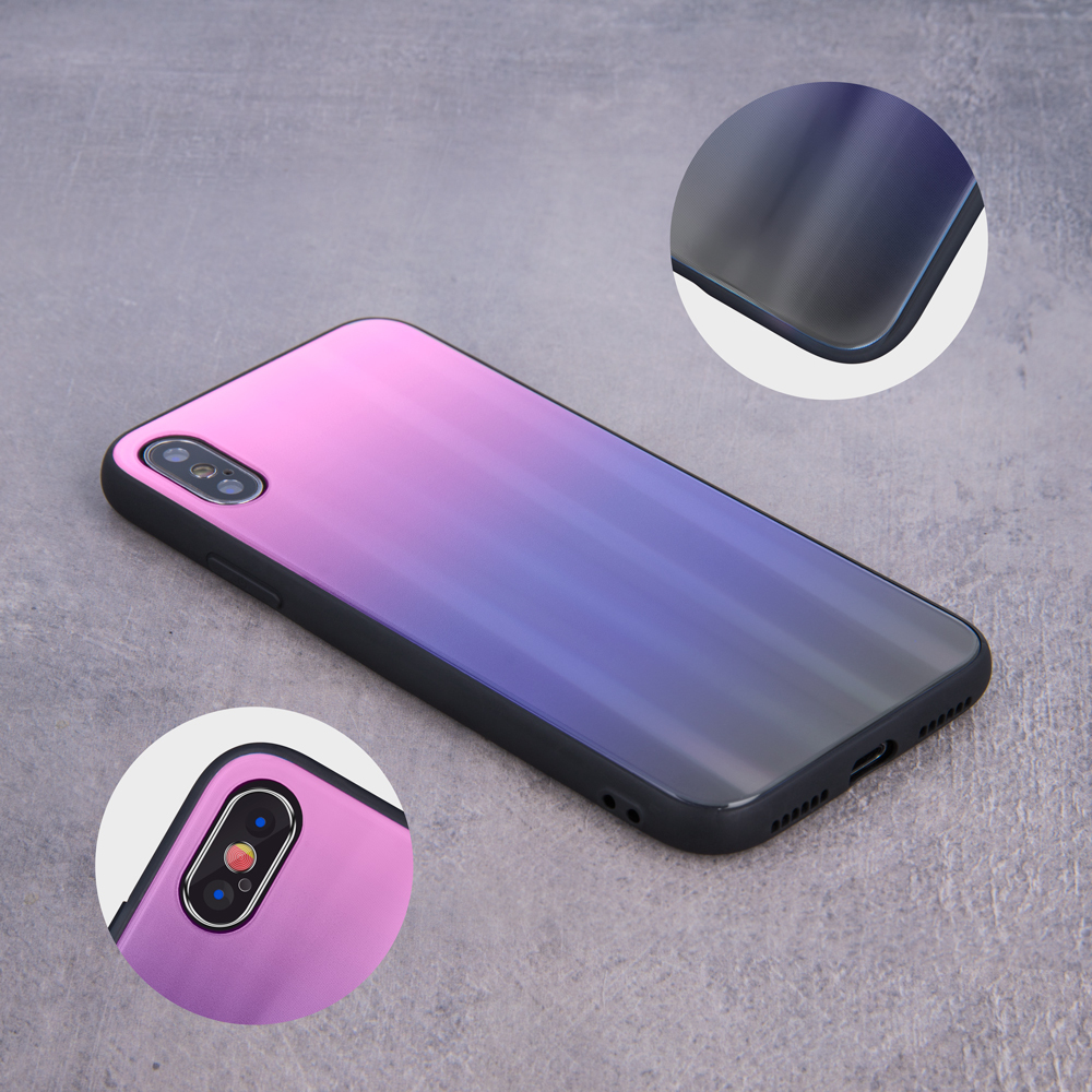 Nakadka Aurora Glass rowo-czarna Huawei Y7 (2019) / 4