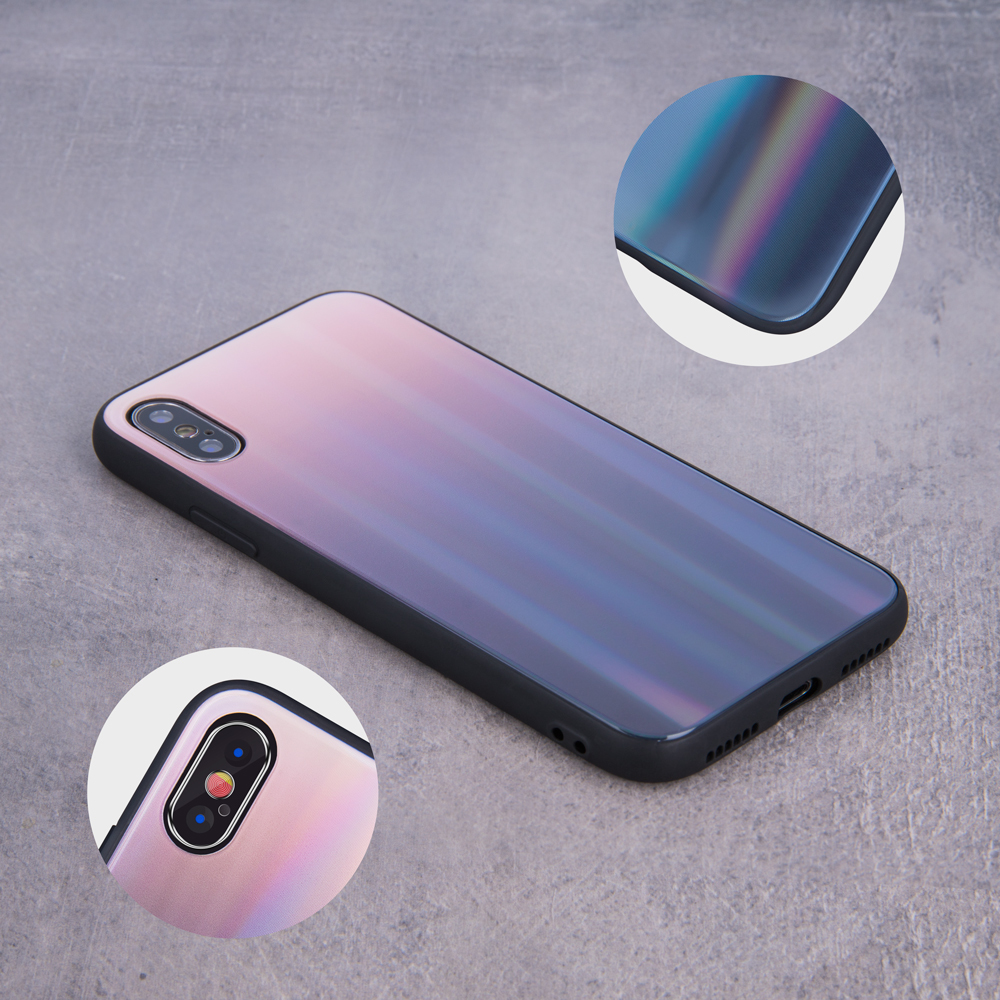 Nakadka Aurora Glass czarna Apple iPhone XS / 4