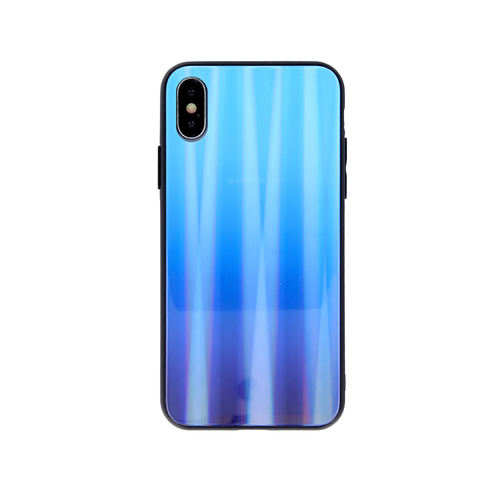 Nakadka Aurora Glass niebieska Apple iPhone XS