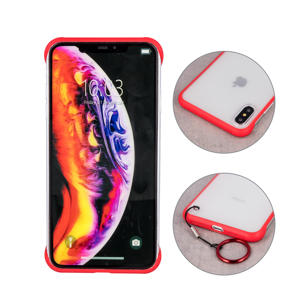 Nakadka bezramkowa czerwona Apple iPhone XR / 3