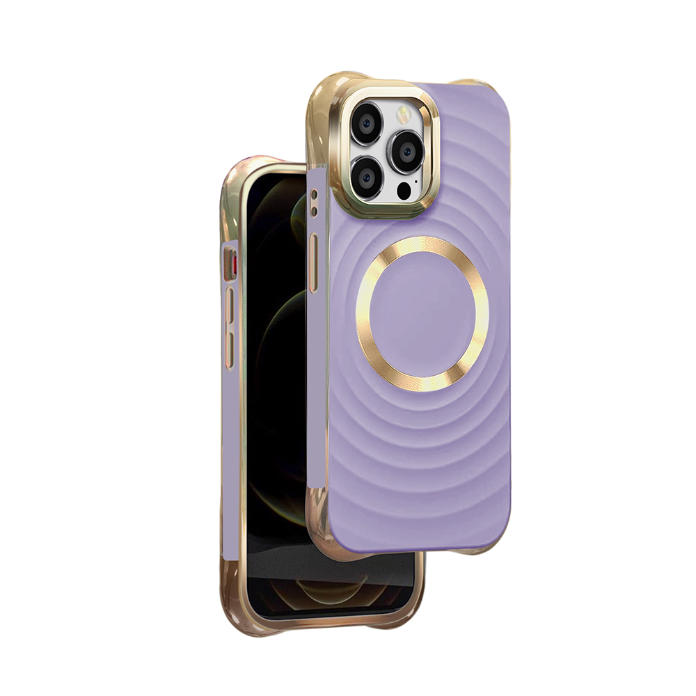 Nakadka Circle Glam Mag fioletowa Apple iPhone 12 Pro (6.1 cali)