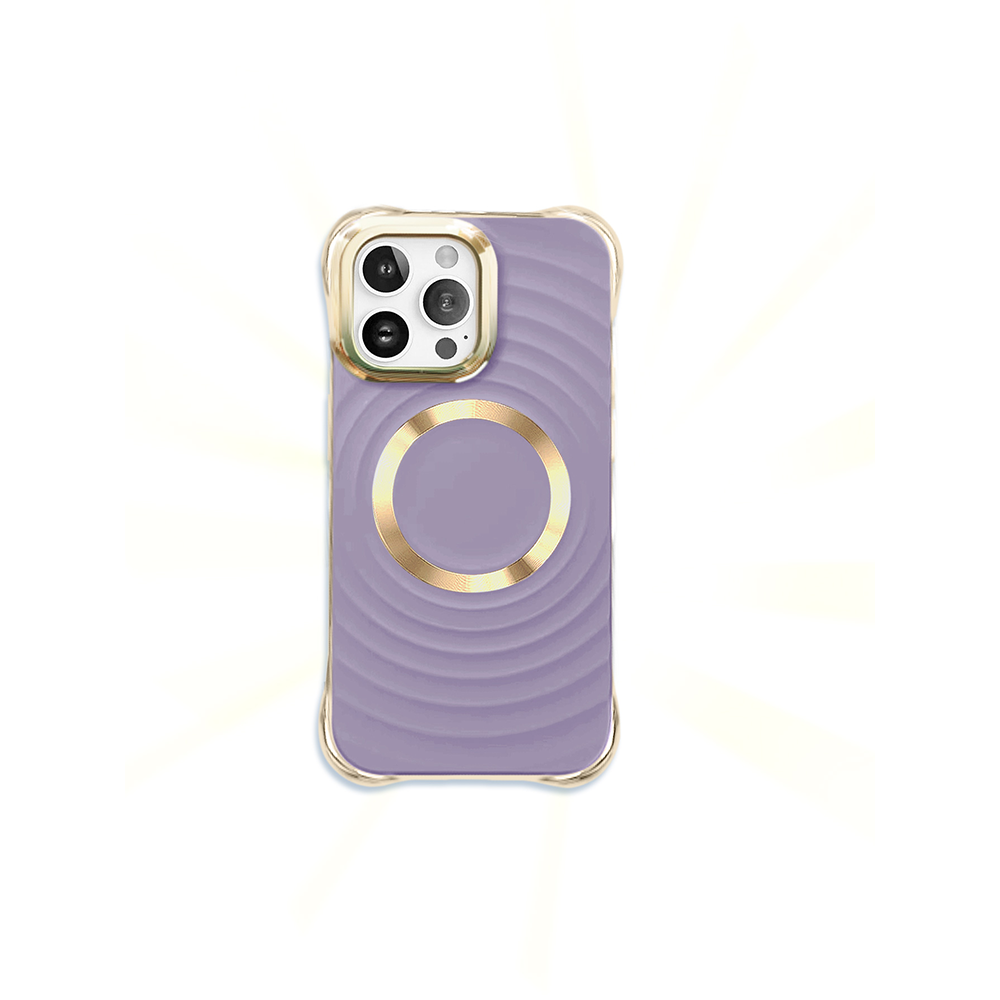 Nakadka Circle Glam Mag fioletowa Apple iPhone 12 Pro (6.1 cali) / 3