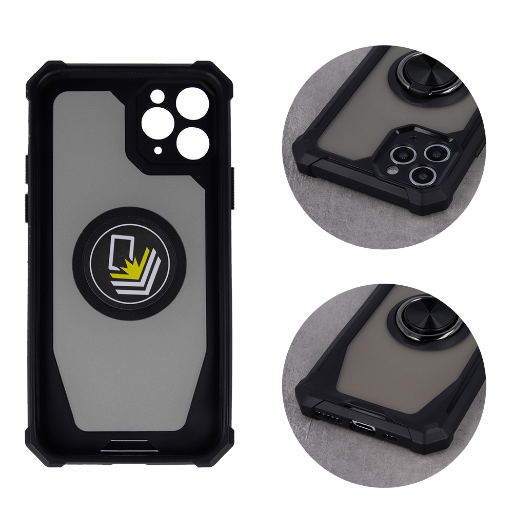 Nakadka Defender Grip czarna Apple iPhone 12 Pro (6.1 cali) / 3