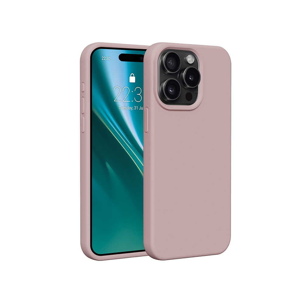 Nakadka Etteri Silicone Case rowa Apple iPhone 15 Pro Max