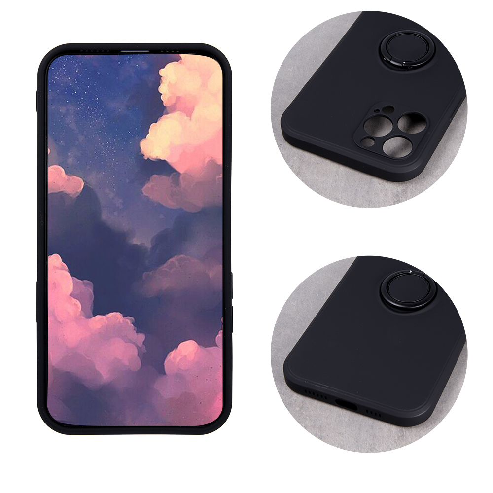 Nakadka Finger Grip czarna Xiaomi Redmi Note 9S / 5