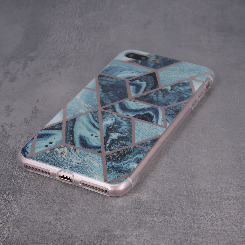 Nakadka Geometric Marmur niebieska Apple iPhone XS Max / 2