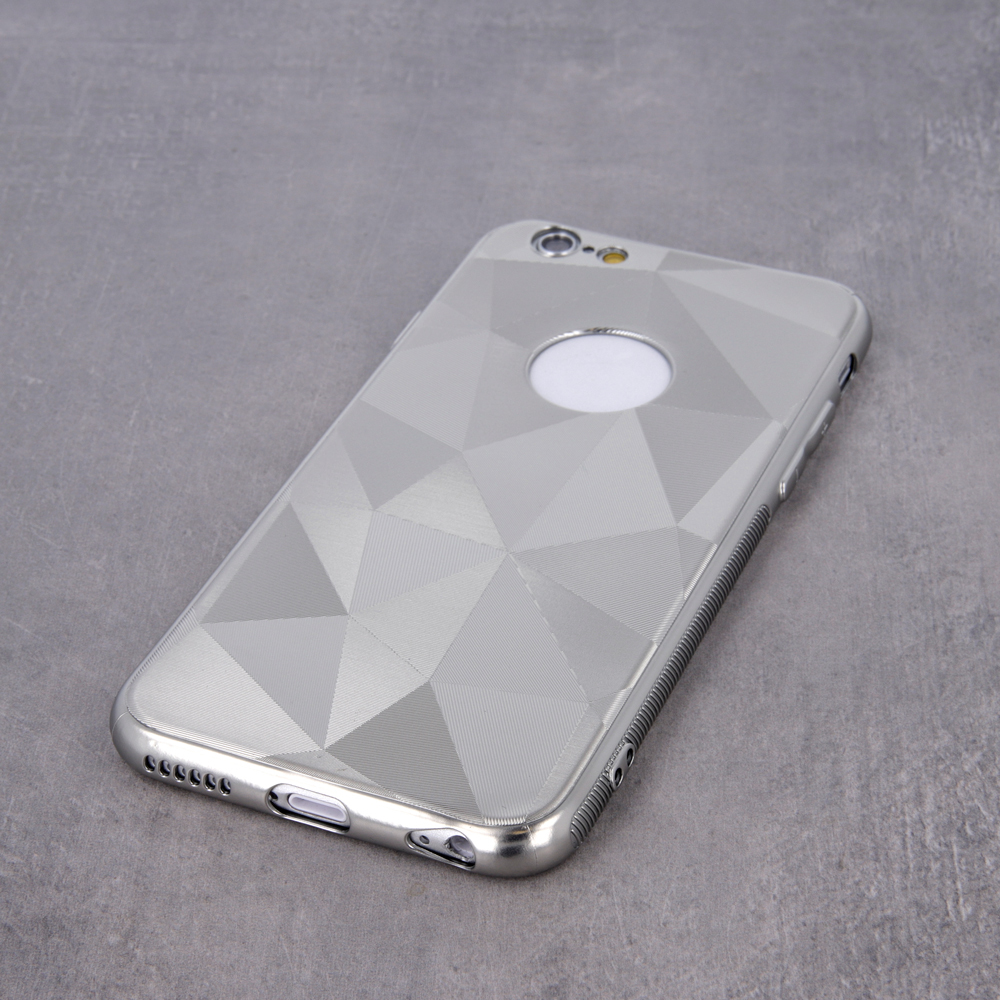 Nakadka Geometric Shine srebrna Apple iPhone 8 / 4