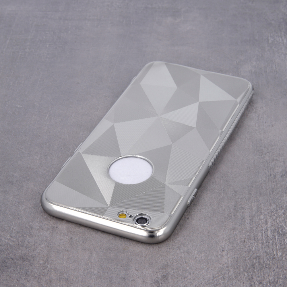 Nakadka Geometric Shine srebrna Apple iPhone 8 / 5