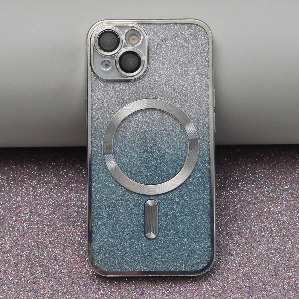 Nakadka Glitter Chrome Mag srebrny Apple iPhone 14 Pro / 5