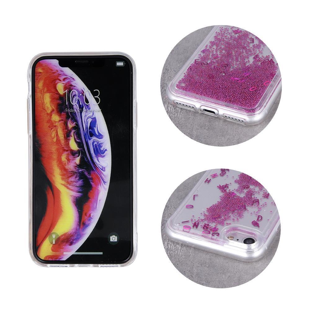 Nakadka Liquid Letters TPU rowa Apple iPhone XS Max / 3