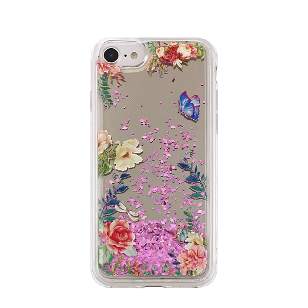 Nakadka Liquid Mirror TPU Flower1 Apple iPhone XS