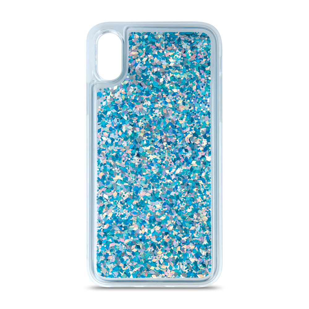 Nakadka Liquid Sparkle TPU niebieska Huawei Y9 Prime