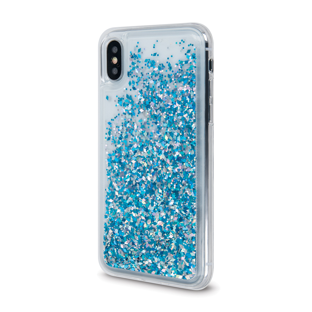 Nakadka Liquid Sparkle TPU niebieska Huawei P40 / 2