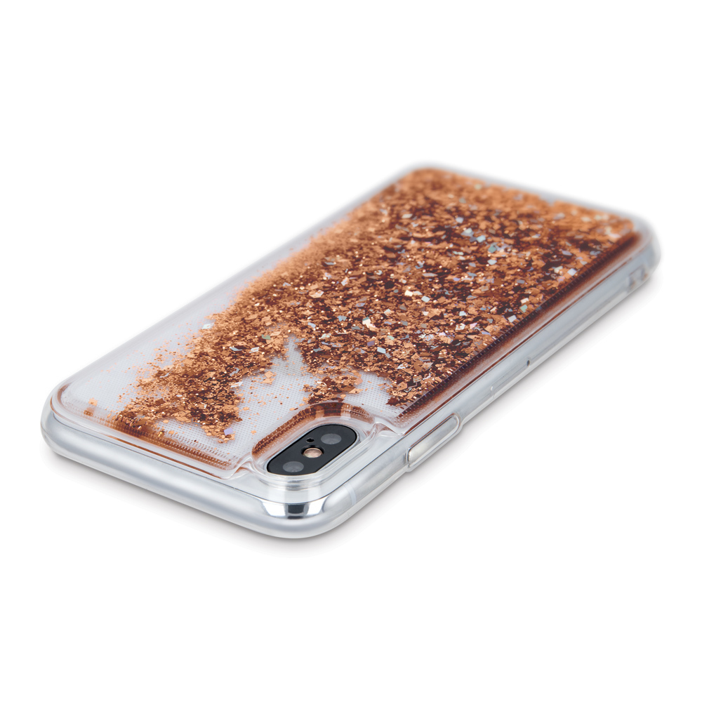 Nakadka Liquid Sparkle TPU zota Huawei P40 / 4