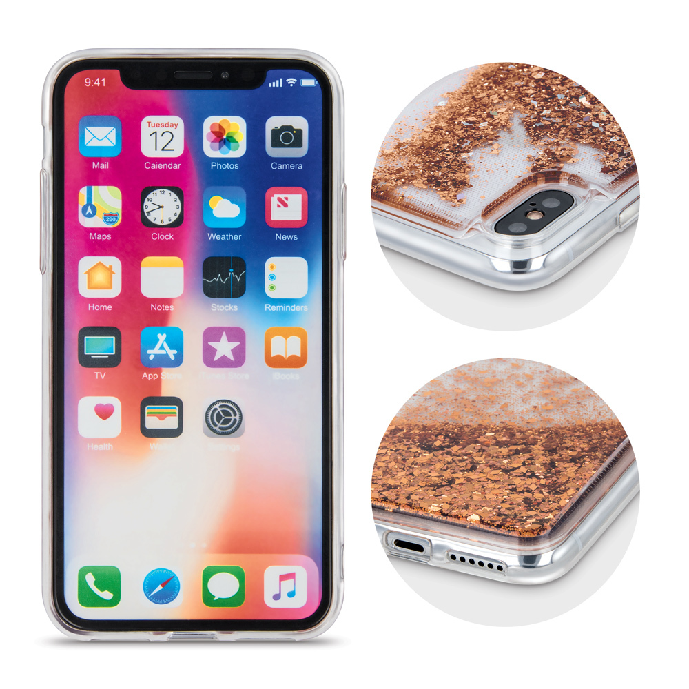 Nakadka Liquid Sparkle TPU zota Apple iPhone 11 / 5