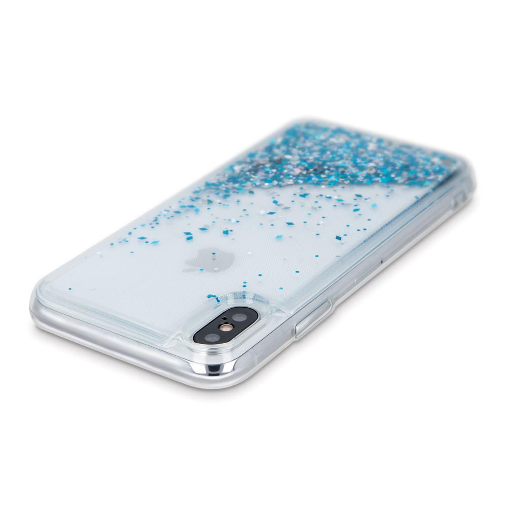 Nakadka Liquid Sparkle TPU niebieska Samsung Galaxy A40 / 4