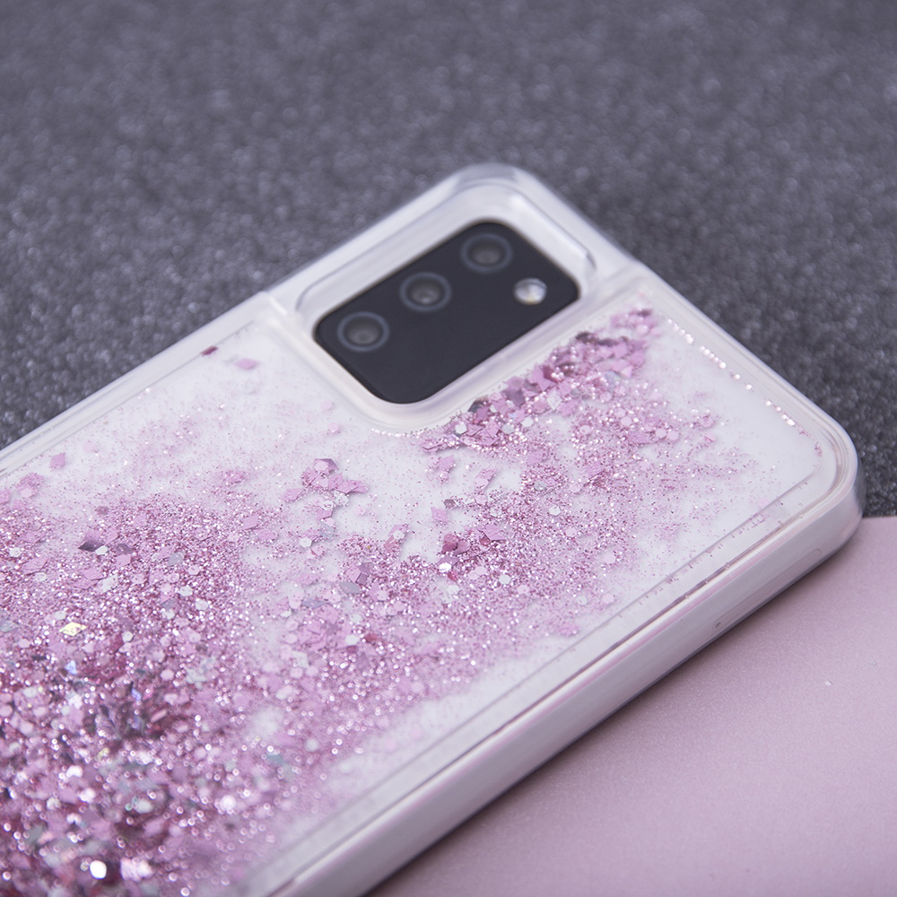 Nakadka Liquid Sparkle TPU fioletowa Xiaomi Mi CC9 Pro / 6