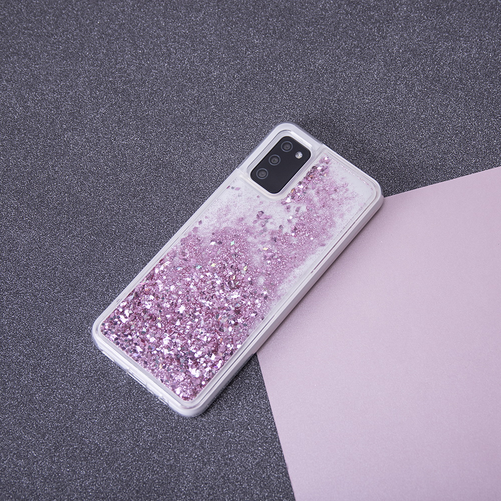 Nakadka Liquid Sparkle TPU fioletowa Xiaomi Mi CC9 Pro / 8