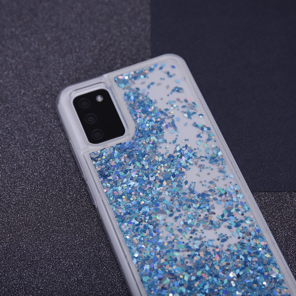 Nakadka Liquid Sparkle TPU niebieska Xiaomi 9 Pro Max / 7