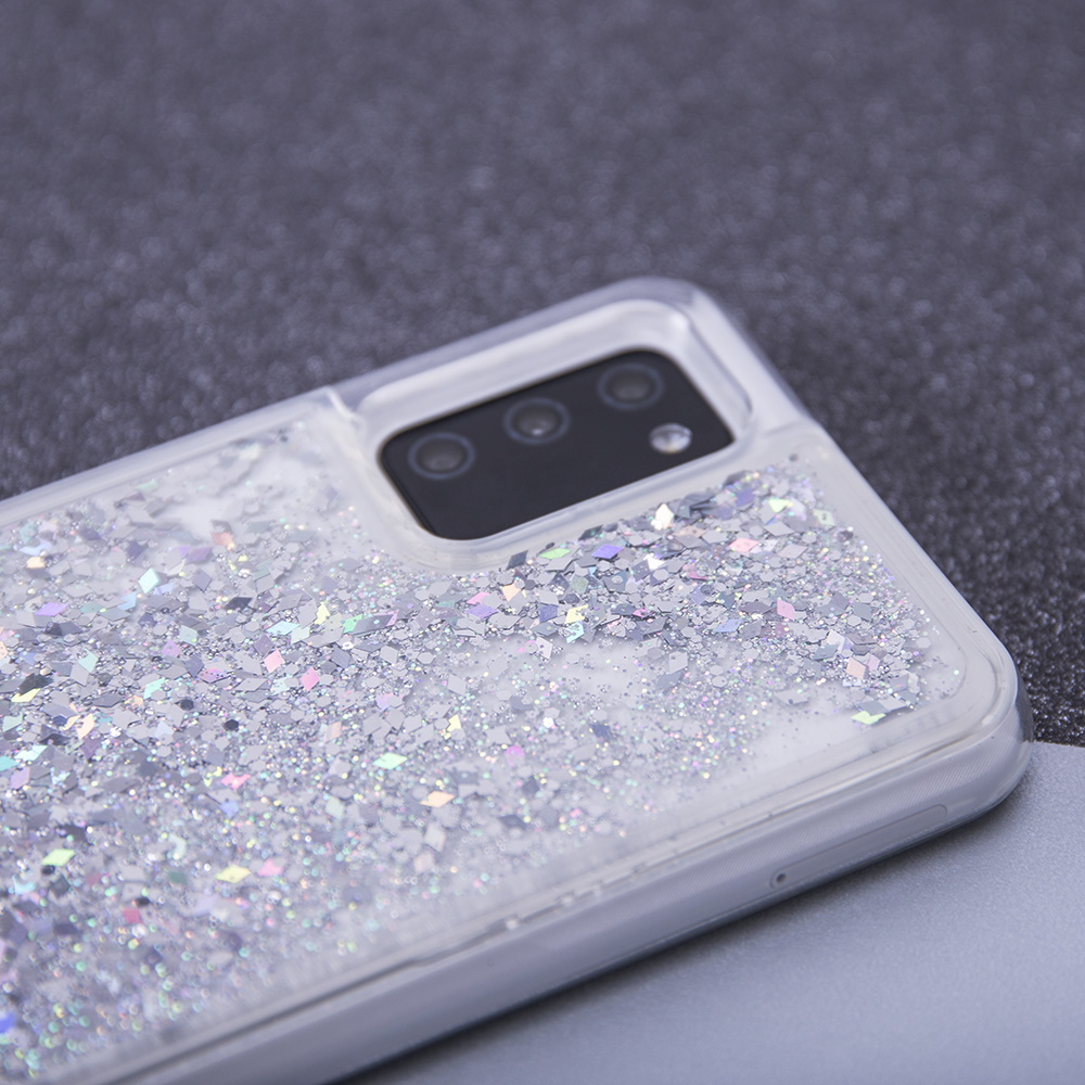 Nakadka Liquid Sparkle TPU srebrna Samsung Galaxy S22 Plus / 6