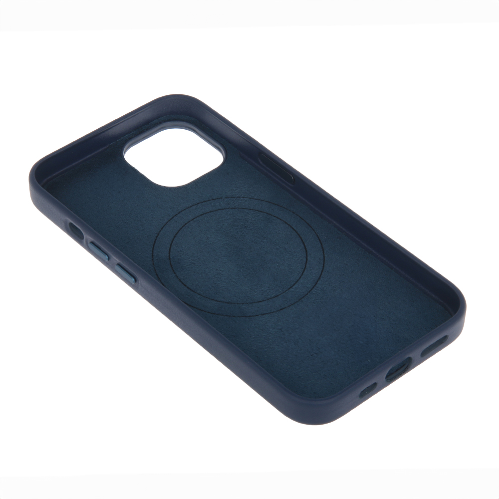 Nakadka Mag Leather niebieska Apple iPhone 16 Pro / 7