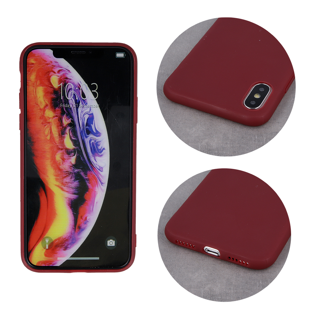 Nakadka Matt TPU burgundowy Apple iPhone 12 Pro (6.1 cali) / 4