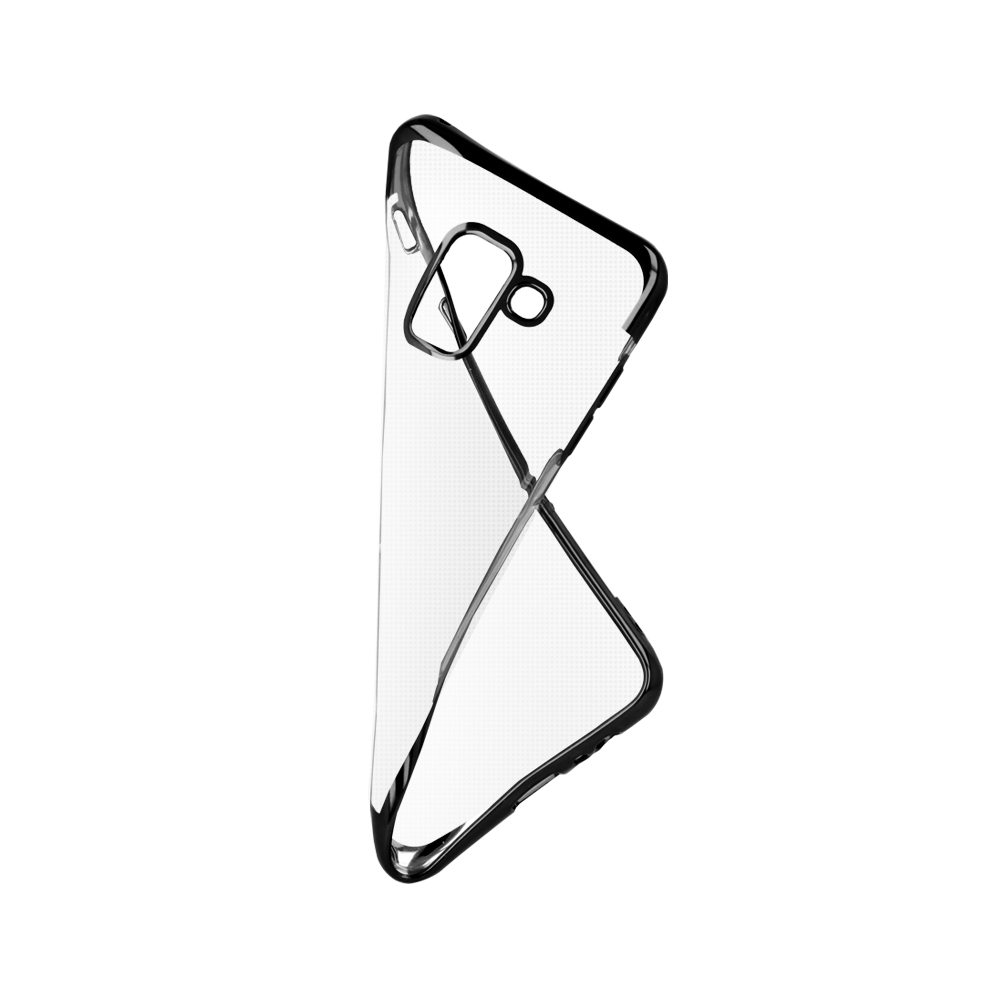 Nakadka Plating Soft TPU czarna Apple iPhone XS / 3