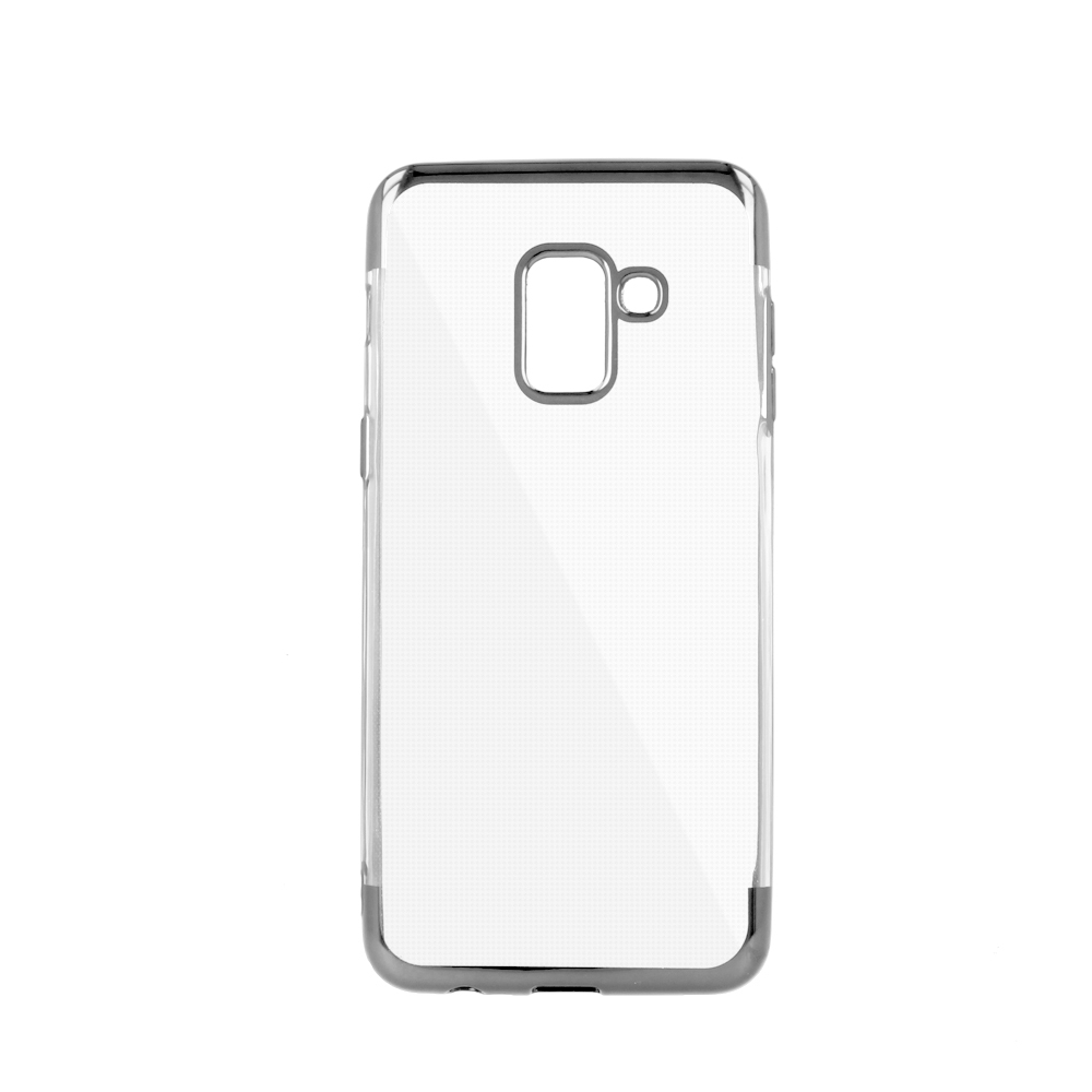 Nakadka Plating Soft TPU srebrna Samsung Galaxy J6 (2018)