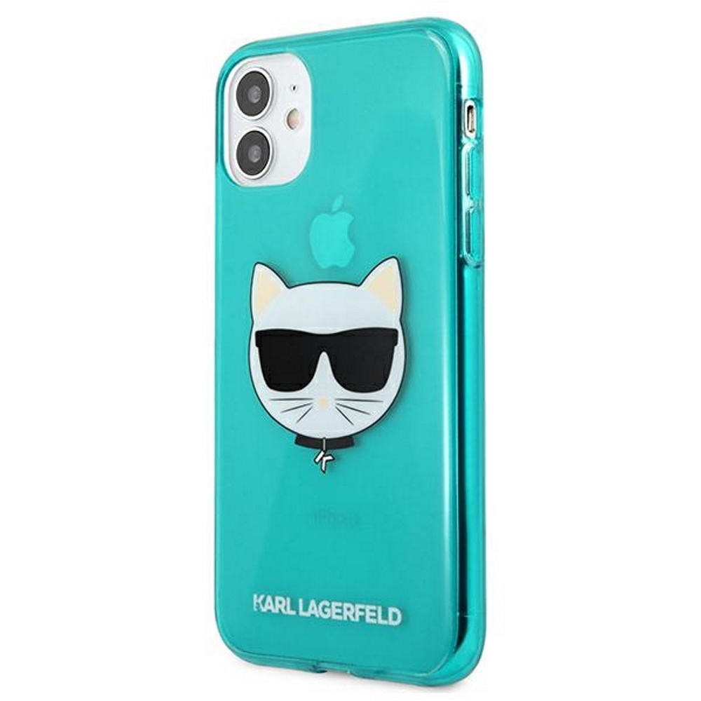  niebieskie hard case Glitter Choupette Fluo Apple iPhone 12 Pro Max (6.7 cali) / 2